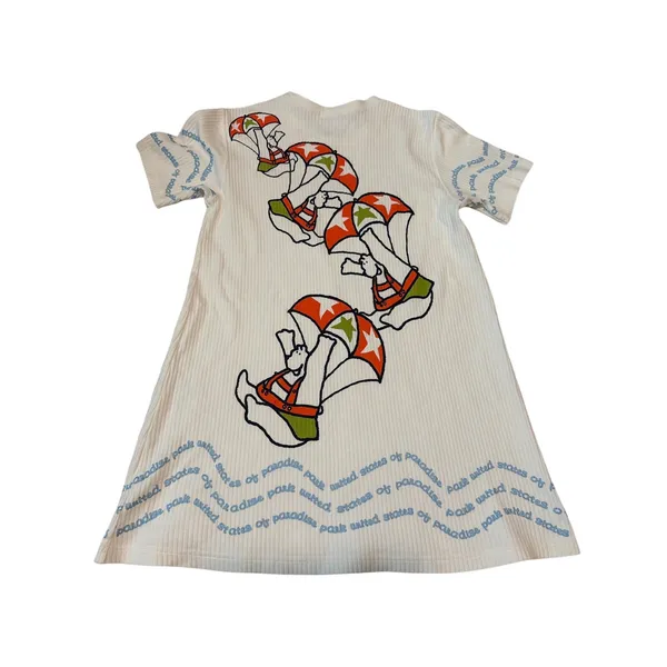 Vintage 90s USPP All Over Print Ribbed Shirt Small Polar Bear Water Ski AOP - Image 5