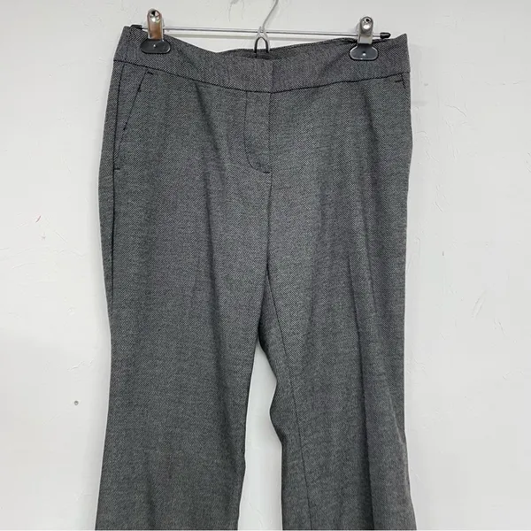 Ann Taylor Grey Wide Leg Dress Pants Trousers Womens 0P High Rise Slacks - Image 4