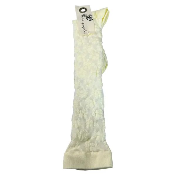 Free People Amour Lace Knee High Socks White Ivory NWT Dainty Ethereal Coquette - Image 4