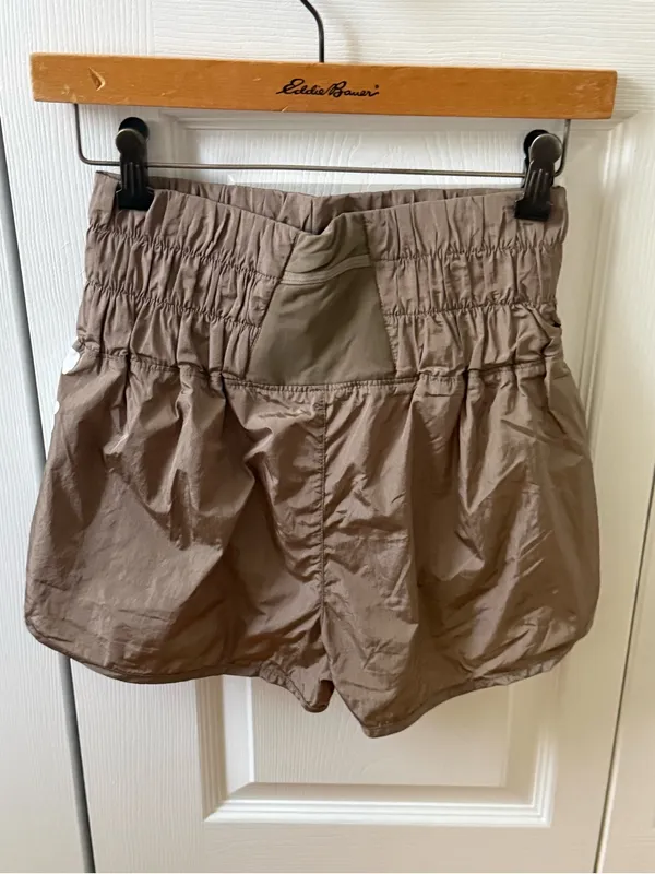 Free People Movement The Way Home Shorts in Mushroom - Image 3