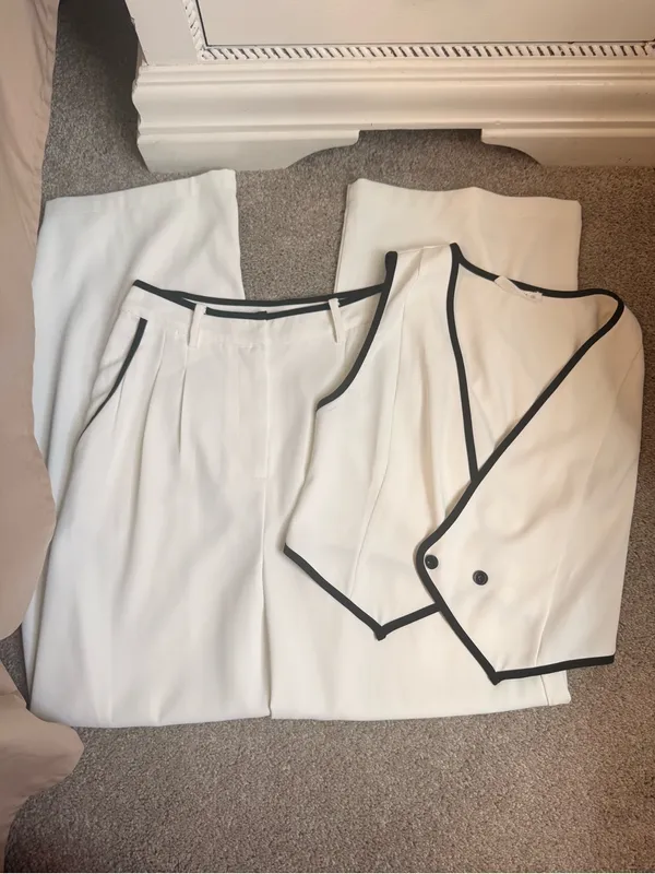 12th Tribe White and Black Pant Set - Image 7