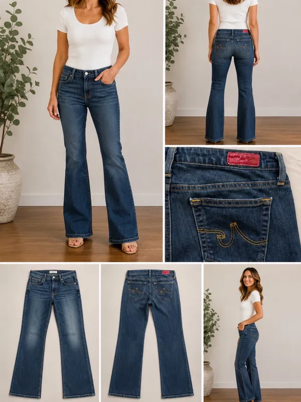 AG Adriano Goldschmied Soft Stretch Bootcut Flare Jeans Made in USA Sz 28💛 - Image 2