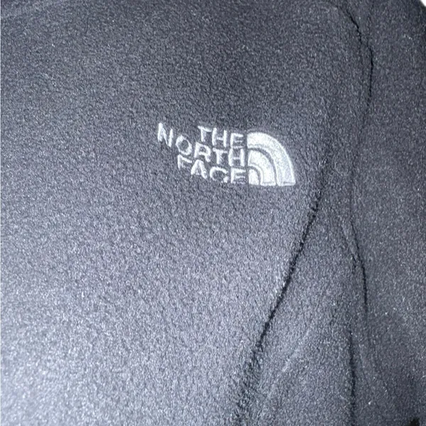The North Face Women’s Black 1/4 Zip Mock Neck Fleece Pullover Shirt Jacket L - Image 2