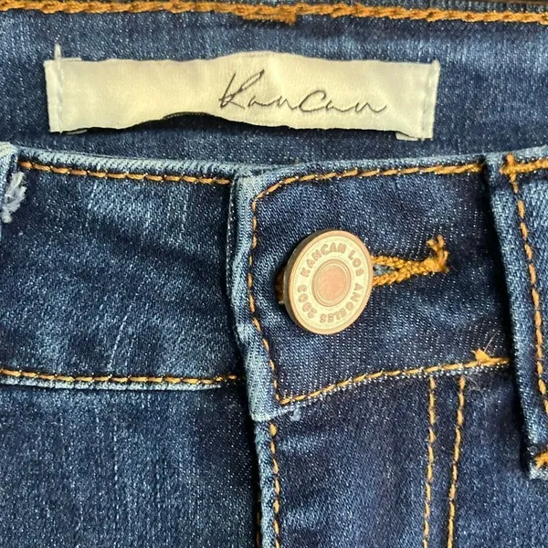 Kancan high rise dark wash jeans size 1/24 - Image 4