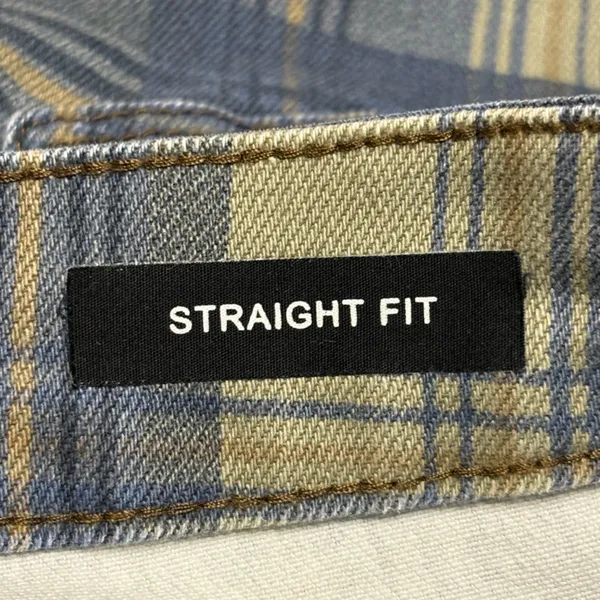 Judy Blue Blue and Tan Plaid HighWaist Vintage Look Jeans size 14W - Image 8