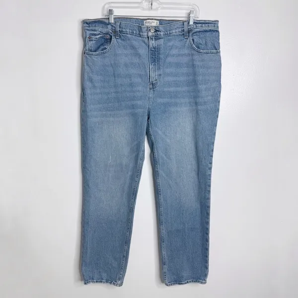 Abercrombie & Fitch The 90s Straight‎ Ultra High Rise Size 35/20 Minimalist - Image 2