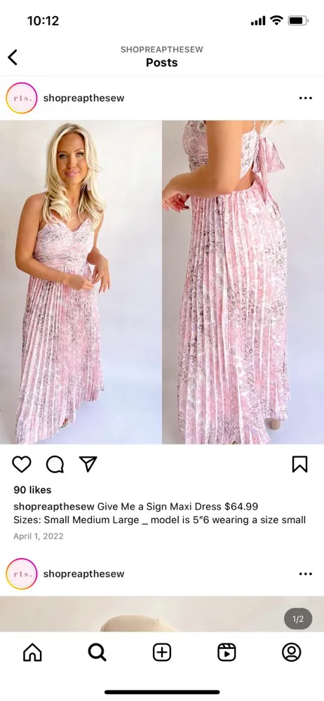 Boutique Dress Pink - Image 3