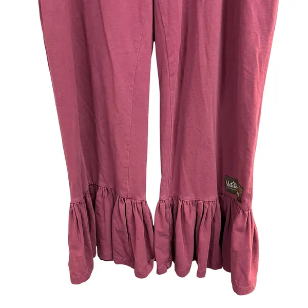 Matilda Jane Dacia Big Ruffle Pants Mauve/Plum Small - Image 4
