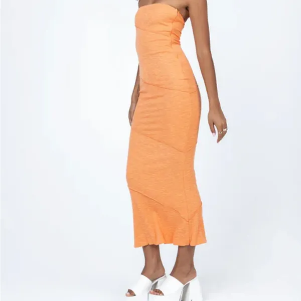Princess Polly Oscar Midi Dress in Orange Size 8 - Image 12