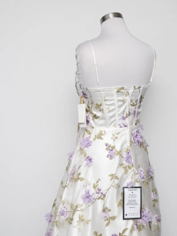 TLC Say Yes - 3D Floral Embellished Sweetheart Ball Gown - Image 11