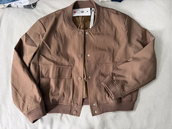Brown Bomber Jacket - Image 2