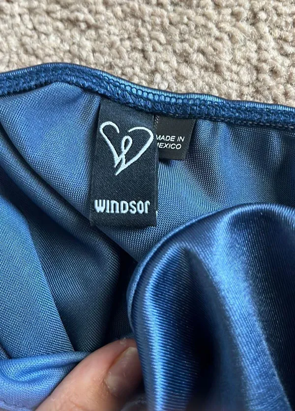 Navy Blue Windsor Mini Dress - Image 2