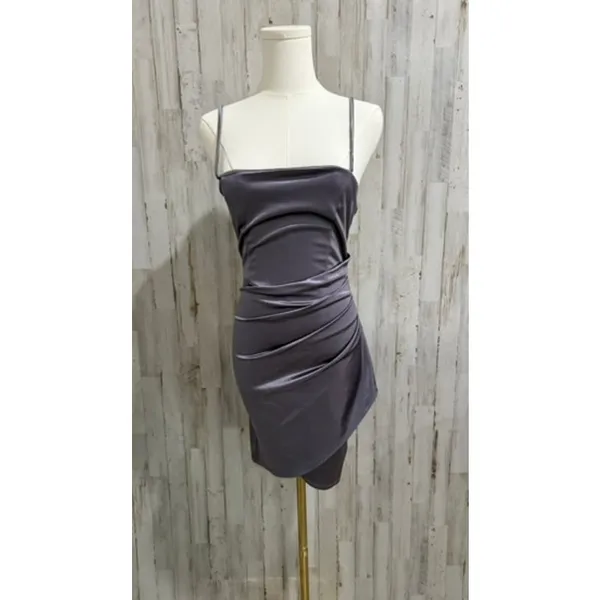 Windsor‎ Dress Womens Size Small Purple Ruched Bodycon Mini Cowl Neck Party - Image 2