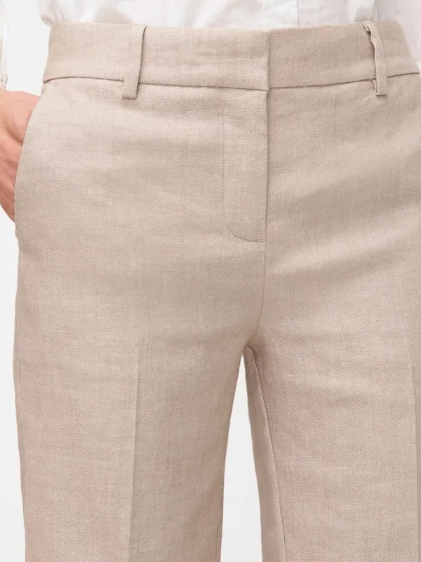 NWT Womens Size 10 10x26 J. Crew Peyton Crop Pant in Stretch Linen NEW - Image 3