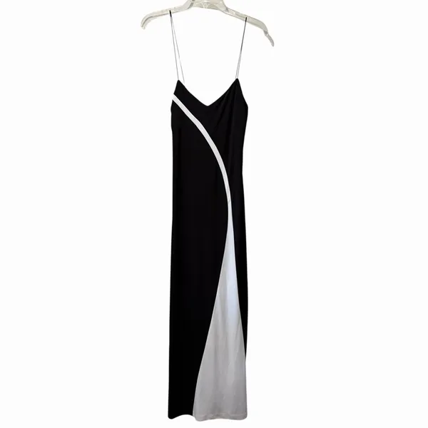 Vintage Jodi Kristopher Maxi Fancy Rom Elegant dress Black White Y2K 90s Size XS - Image 7