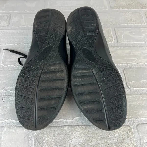 Aravon Duxbury Delilah Shoes Womens 9 B Black Leather Comfort Walking Lace Up - Image 9