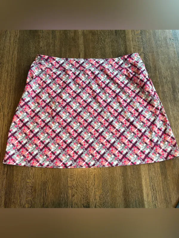 Puma Athletic Geometric Pattern Skirt Sporty Active - Size L - Image 2