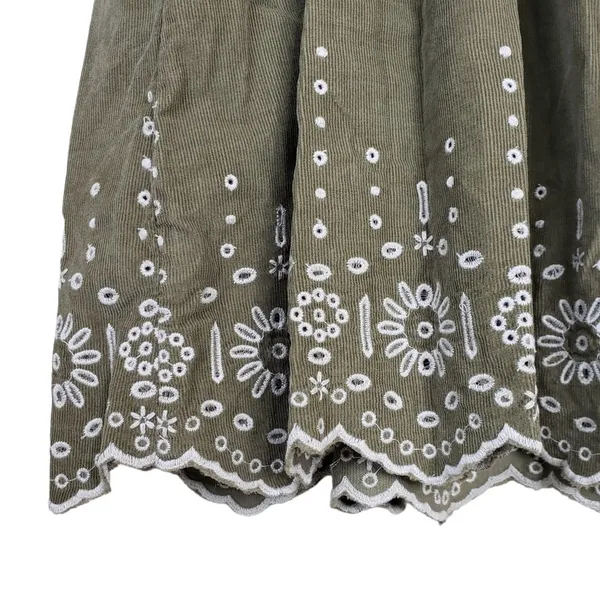 MADEWELL Womens S Embroidered Square Neck Corduroy Minidress NEW - Image 10