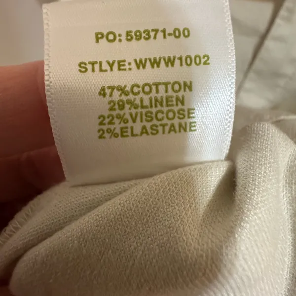 NWT Marsh Wear linen button up‎ shirt White Size XS - Image 6