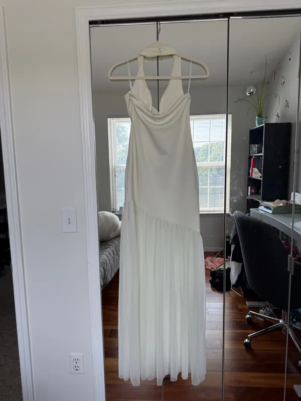 Ivory maxi meshki dress - Image 4