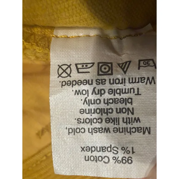 J.Crew Factory Matchstick Corduroy Pants Mustard Yellow 24S Style 17397 NWT - Image 8
