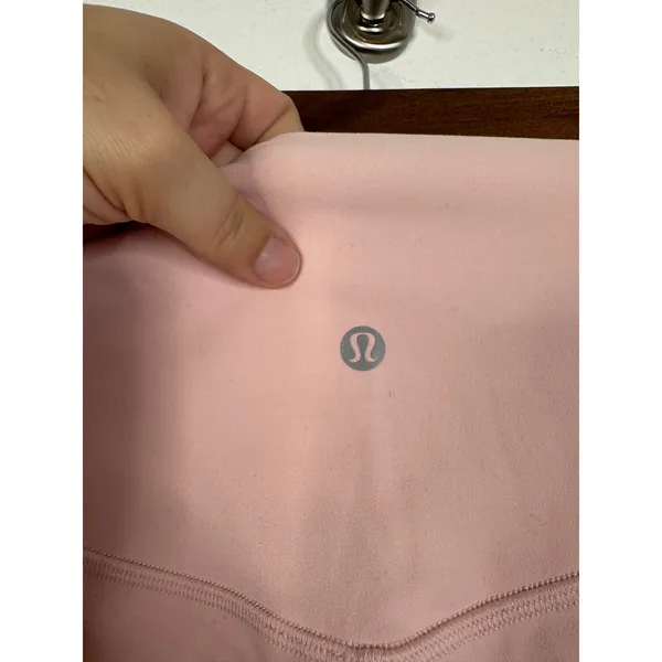 Lululemon Align High-Rise Crop 23 Pink Mist Nulu Yoga Leggings Size 8 - Image 6