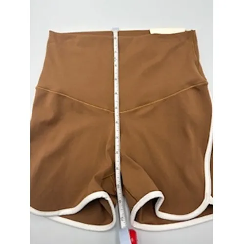 OFFLINE by Aerie Real Me Shortie S Brown‎ High Rise 3" Inseam Retro Piping NWT - Image 4