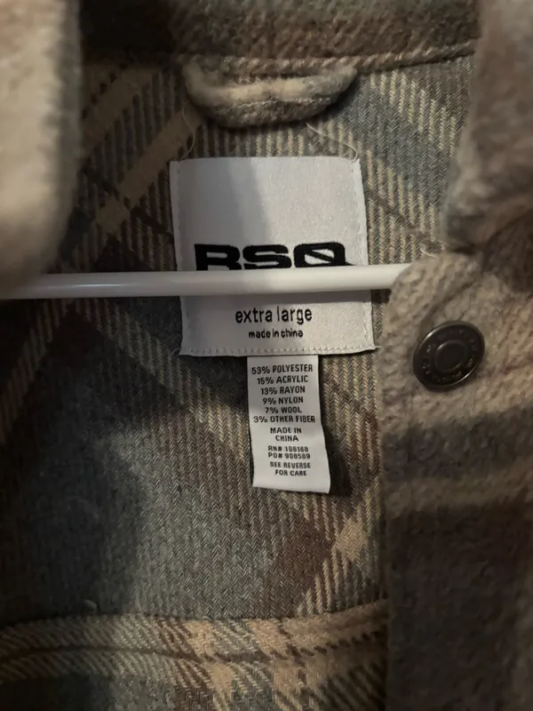 RSQ Flannel Shacket Tilly’s - Image 2