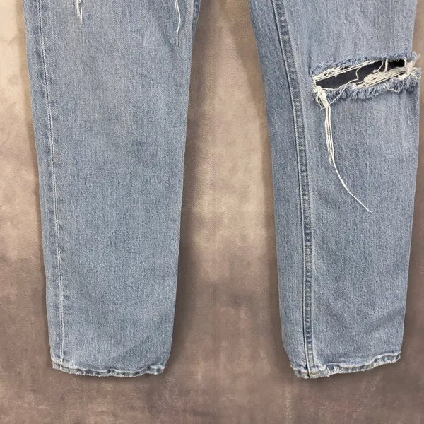 Abercrombie Fitch 90s Straight Jean Women 25/0S Distressed Ultra High Rise Indie - Image 5