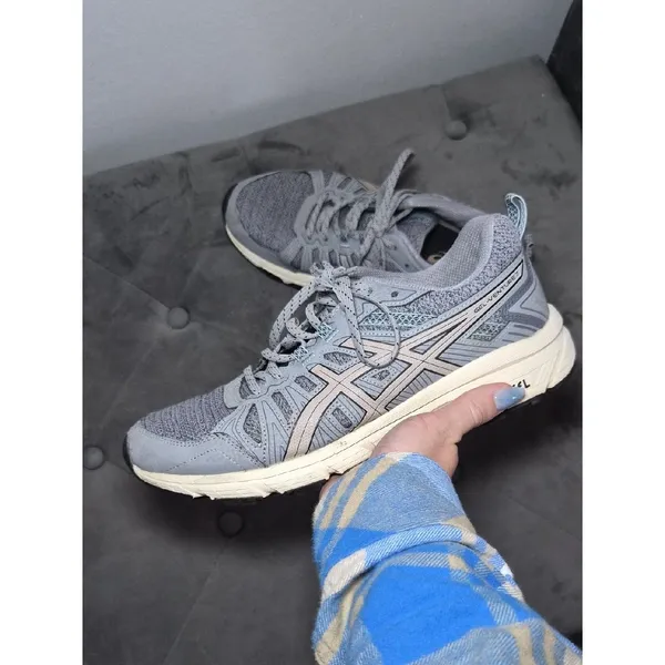 Womens ASICS GEL-Venture 7 Trail Running Shoes - Grey / Cream 9.5 - Image 3