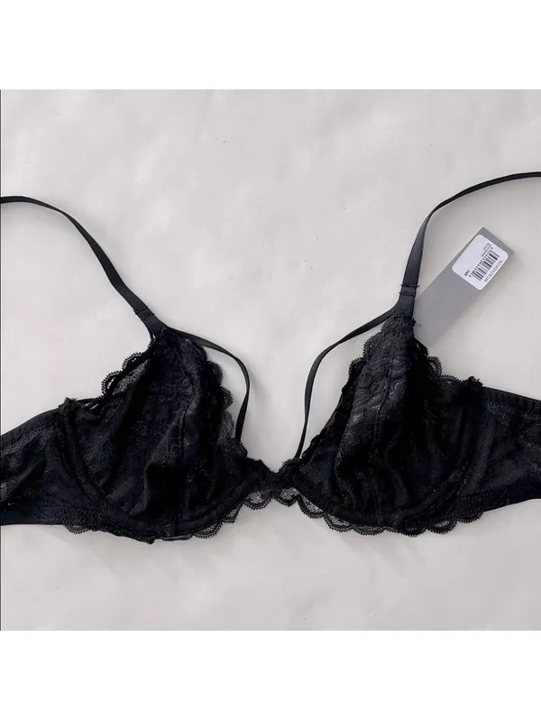 NWT Chelsea28 Cross My Heart Sexy Strappy Lace Bralette 34B - Image 2