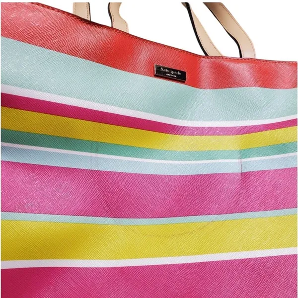 Kate Spade Multicolor Striped‎ Large Tote - Image 2