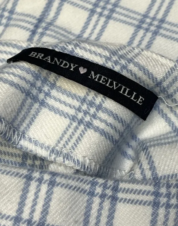 Brandy Melville Plaid Cara Mini Skirt Womens Size 1 - Image 4