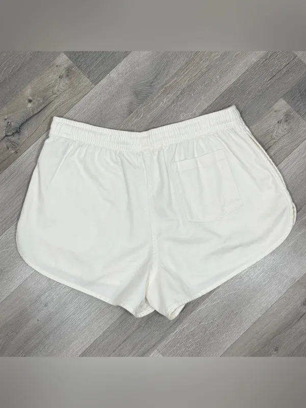 Pink by Victorias Secret Retro‎ Logo Athleisure Jogger Shorts Cream Pink Large - Image 6