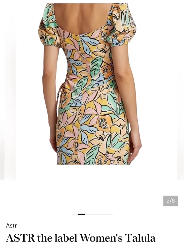 ASTR the Label mini talula tropical papaya dress medium - Image 2