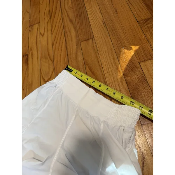 Lululemon Hotty Hot Short *High-Rise Long 4" White Size 4 - Image 7