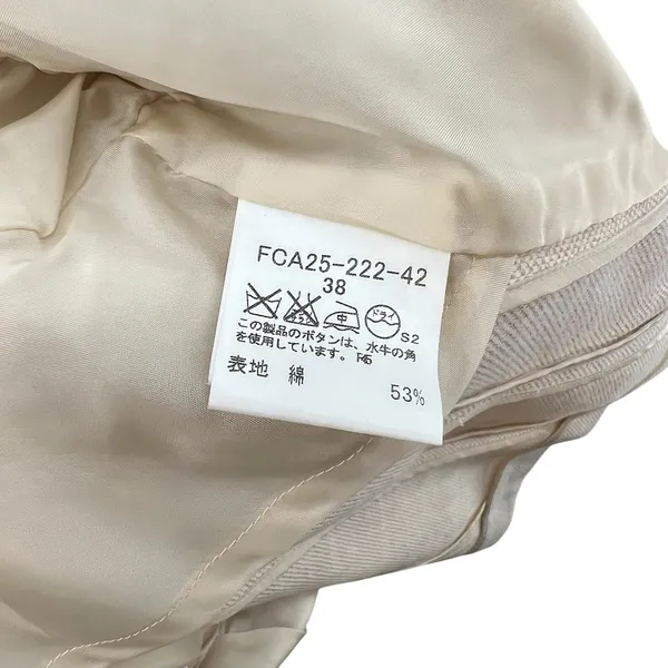 Burberry‎ London Suit Blazer Linen Blend Tan Cream Beige Size 38 US 4 - Image 12