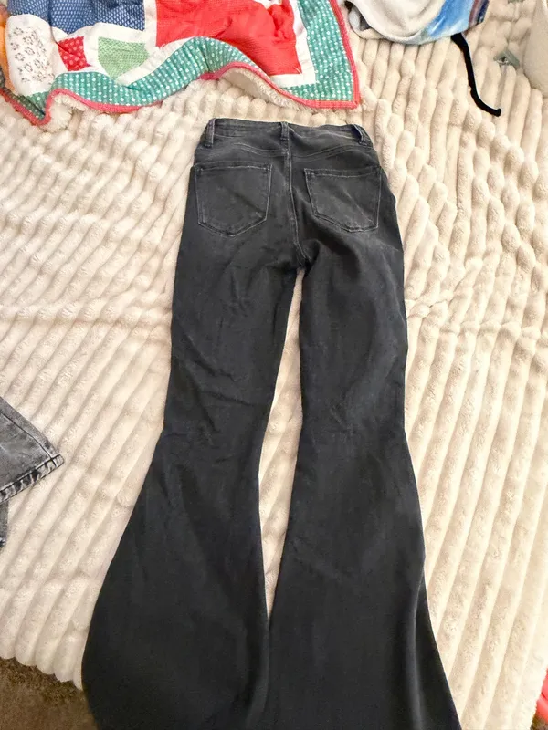 Flying Monkey black flare jeans high rise Size 2 - Image 4