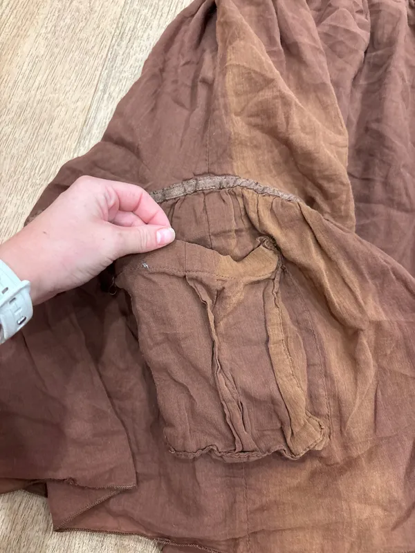Brown cottage core dress Size M - Image 2