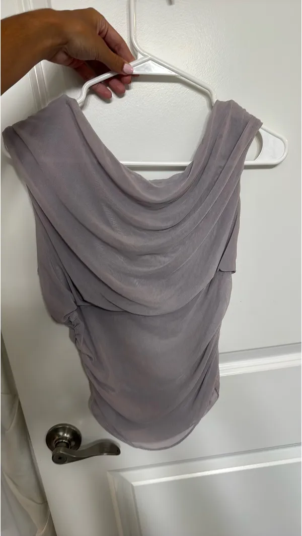 ASOS Purple mesh Top - Image 2
