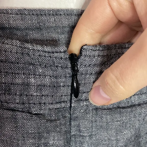 Banana Republic Factory chambray linen cotton blend pencil skirt size 0 - Image 5