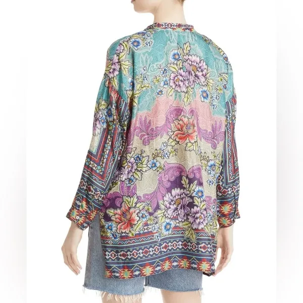 JOHNNY WAS spring boho printed Janelle Button-up silk blouse M tunic fall
$240 - Image 5