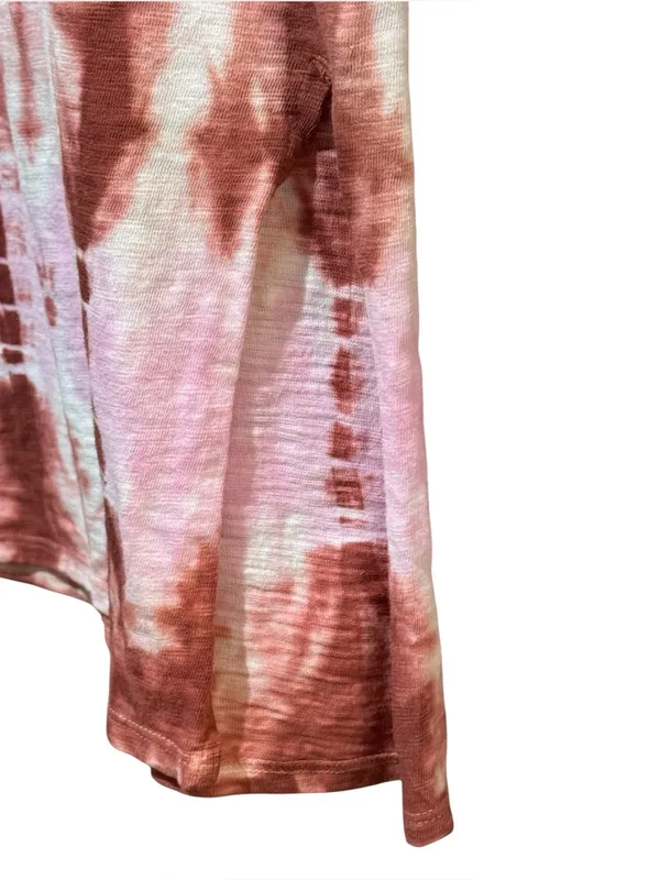 UNIVERSAL THREAD Tie-Dye Scoop Neck Maxi Dress S 18” p2p White/Pink/Copper NWOT - Image 5