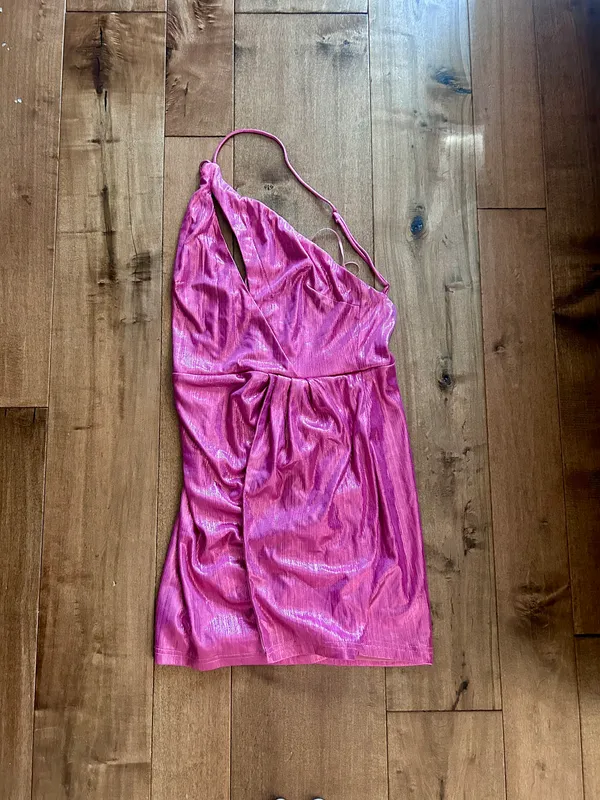 Super down Pink Mini Dress  - Image 2