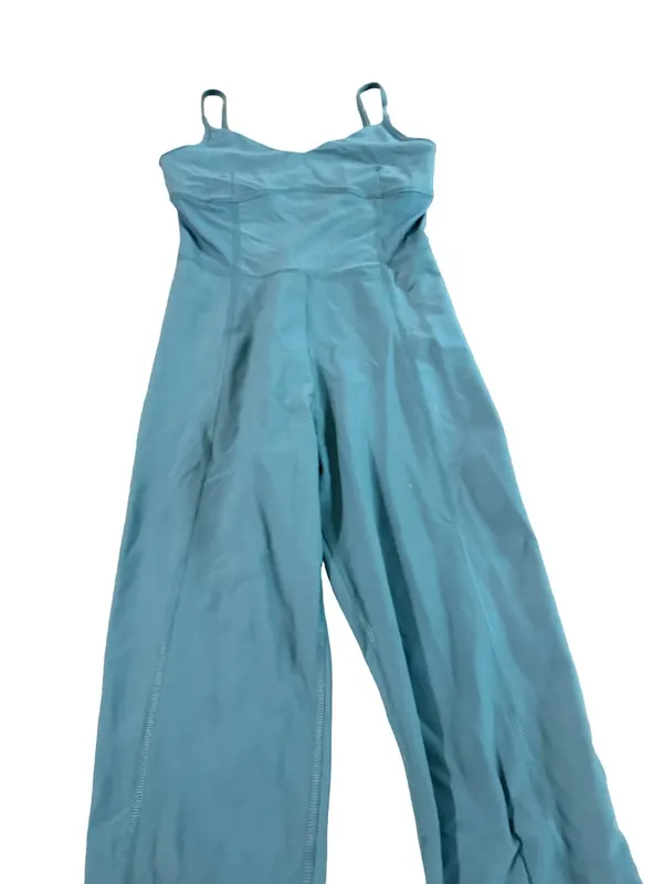 Old Navy Active Teal Fitted Athletic Jumpsuit Catsuit Built In Gym Small Women's - Image 11