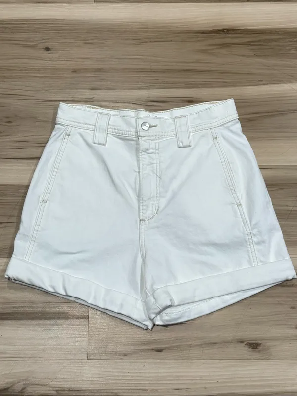 Joes Jeans Avery Cuffed White Denim Shorts Women’s 27 - Image 2