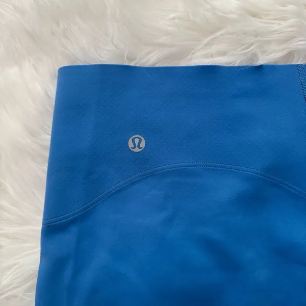 Lululemon Glow Up Super High-Rise Short 6" Blue 12 - Image 6