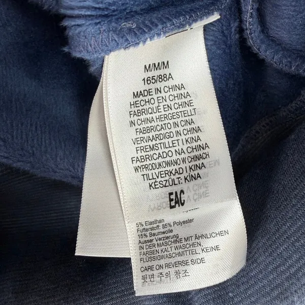 Marmot Women's Blue Crossover Cowl Neck Fleece Pullover Hoodie Sweatshirt Size M - Image 9