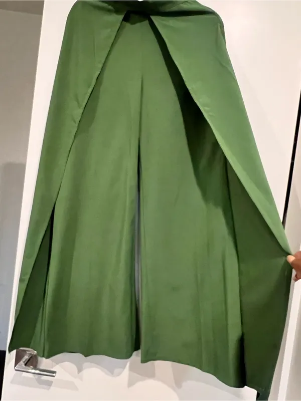 Olive Green Cape Overlay Pant - Image 2