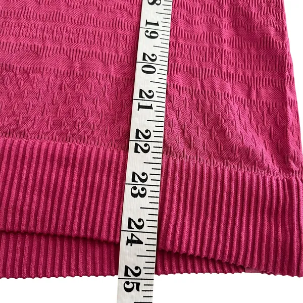 Lululemon Rest Less Hoodie Magenta Pink Textured Seamless Thumbholes 8 - Image 7